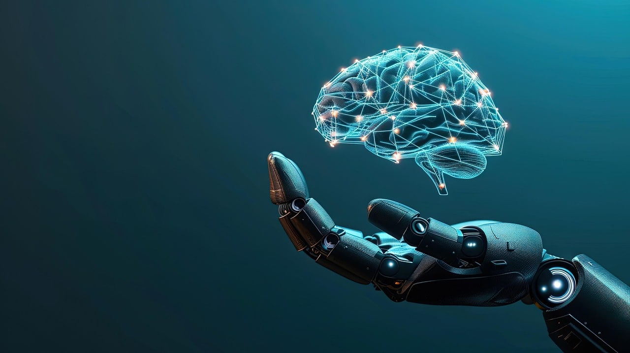 ai generated, robot, hand, brain, artificial, intelligence, ai, ml, machine, learning